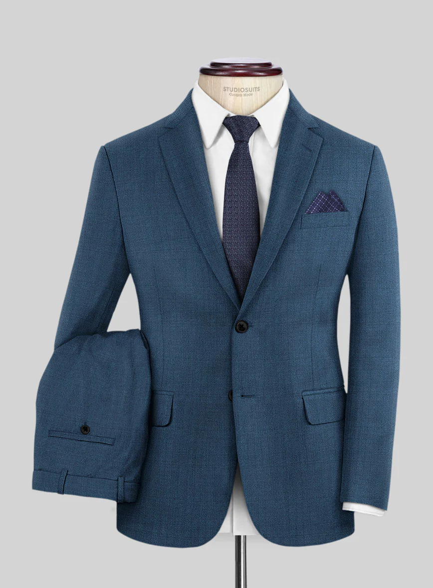 Caccioppoli Sun Dream Isano Blue Wool Suit