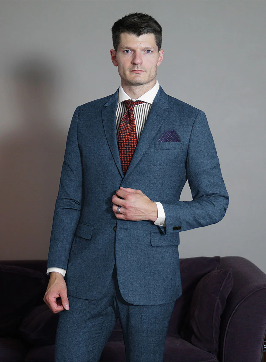 Caccioppoli Sun Dream Isano Blue Wool Suit - Image 2