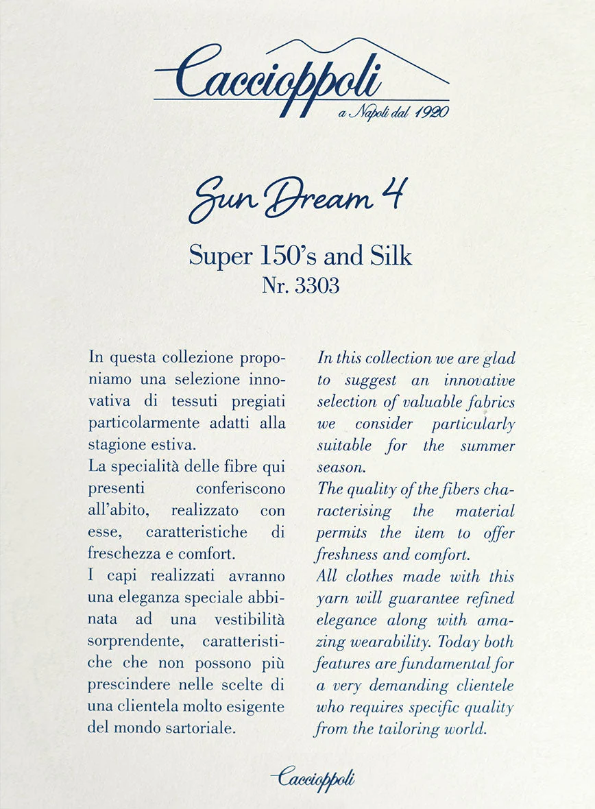 Caccioppoli Sun Dream Light Gray Wool Silk Suit - Image 7