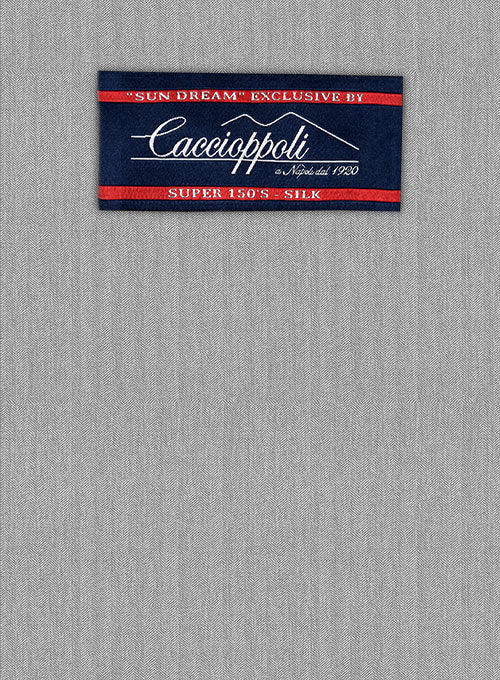 Caccioppoli Sun Dream Lotta Gray Wool Silk Pants - Image 5
