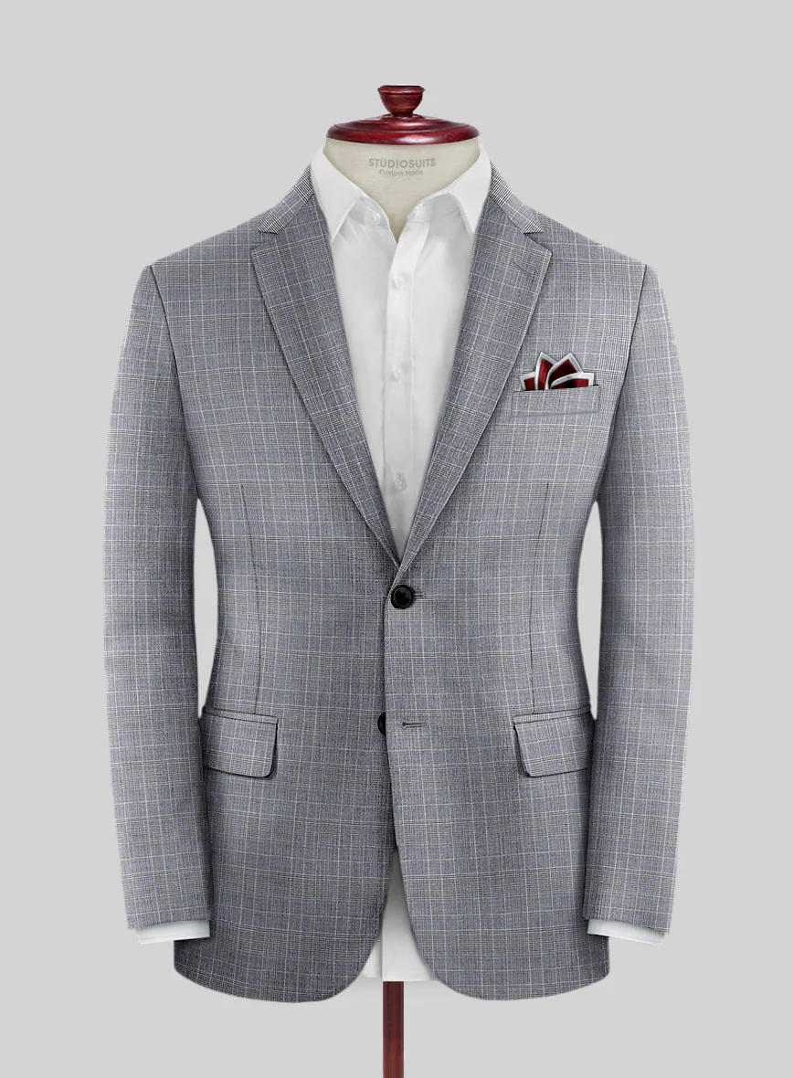 Caccioppoli Sun Dream Majoli Glen Wool Silk Suit - Image 3