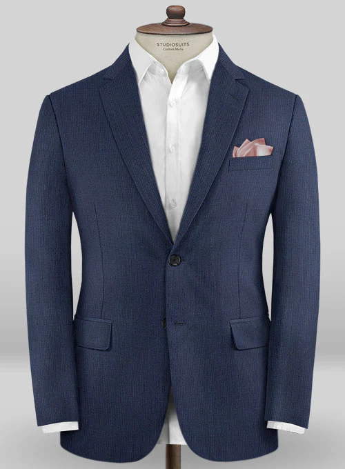 Caccioppoli Sun Dream Namuti Blue Wool Silk Jacket