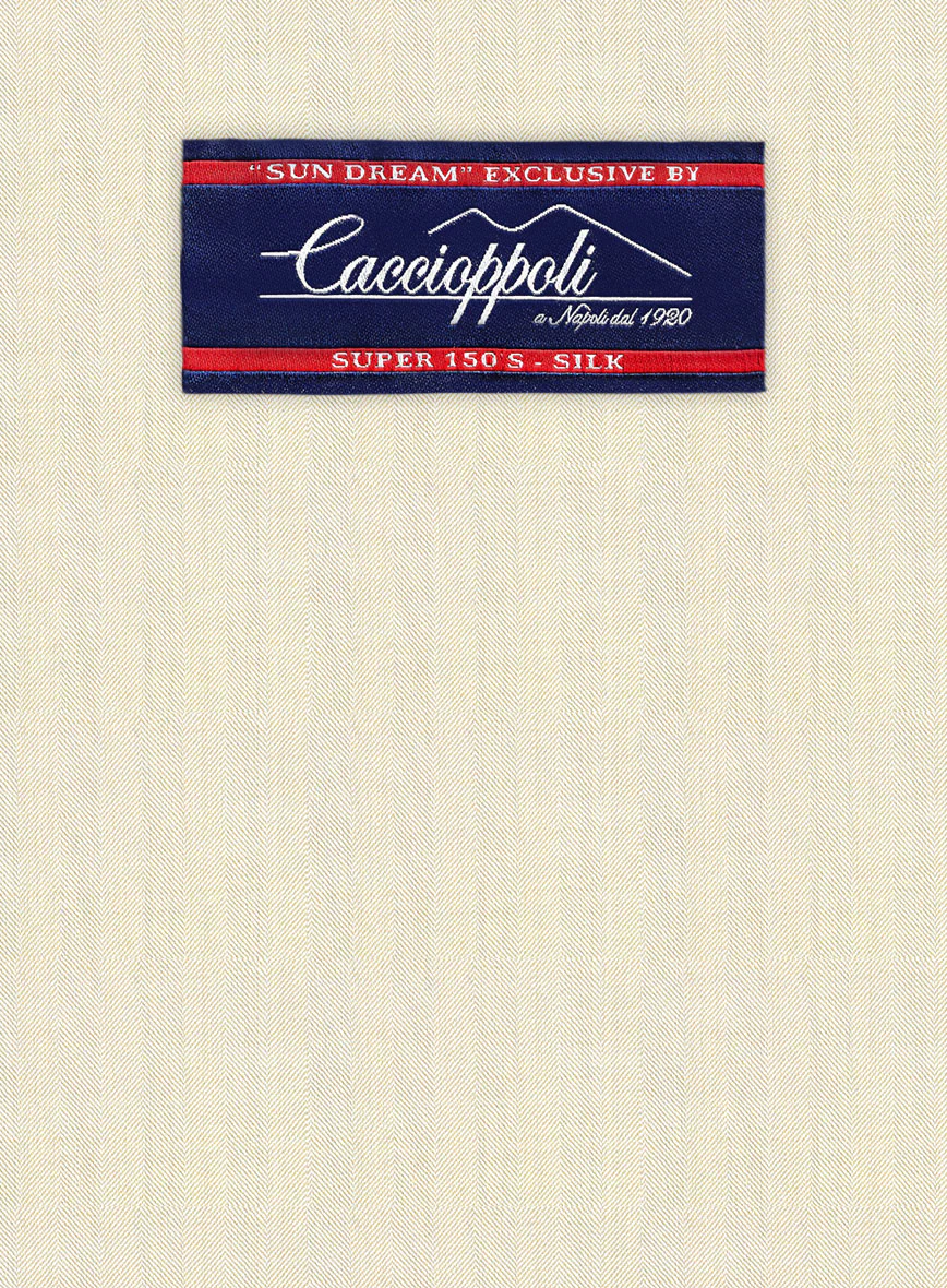 Caccioppoli Sun Dream Perpe Fawn Wool Suit - Image 5