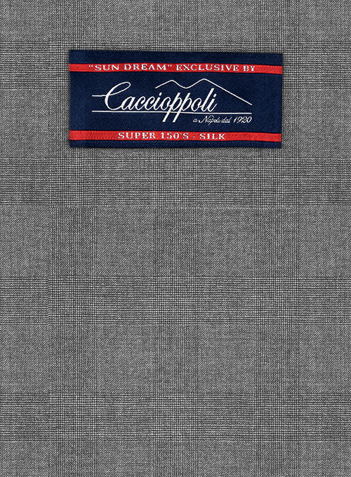 Caccioppoli Sun Dream Ridro Gray Wool Silk Pants - Image 5