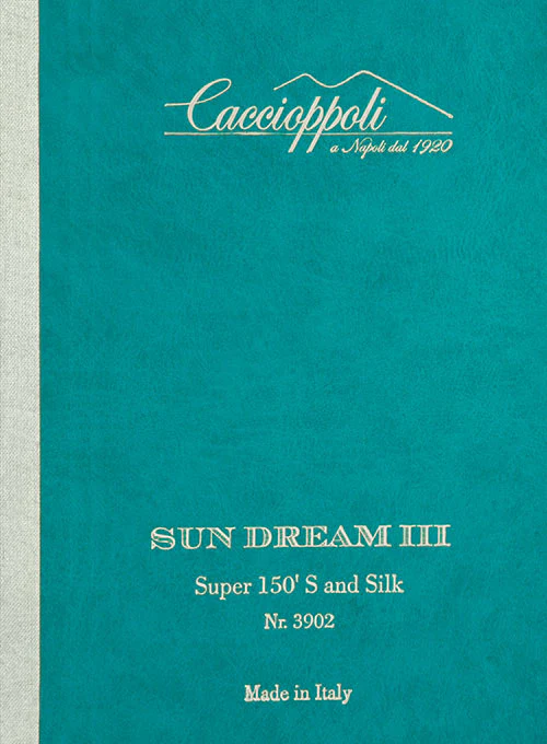 Caccioppoli Sun Dream Rizzo Dark Blue Wool Silk Suit - Image 5
