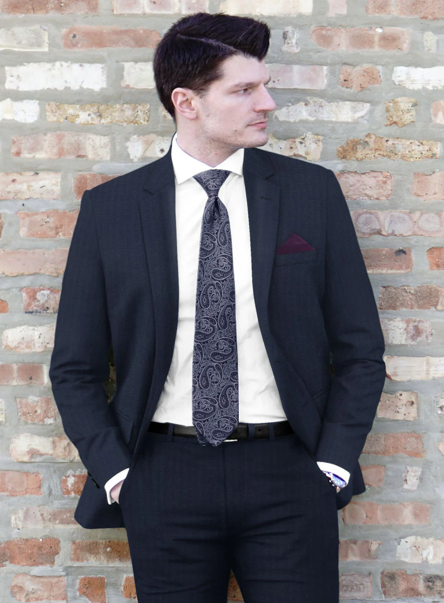 Caccioppoli Sun Dream Rogio Blue Wool Silk Suit - Image 4