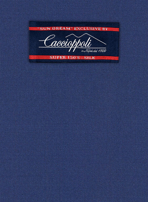 Caccioppoli Sun Dream Royal Blue Wool Silk Suit - Image 2