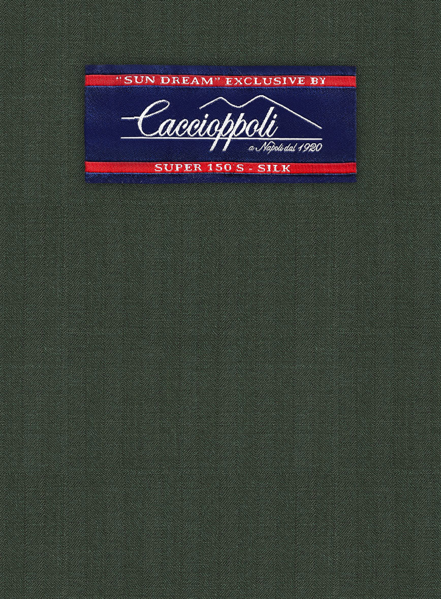 Caccioppoli Sun Dream Siuco Green Wool Suit - Image 6