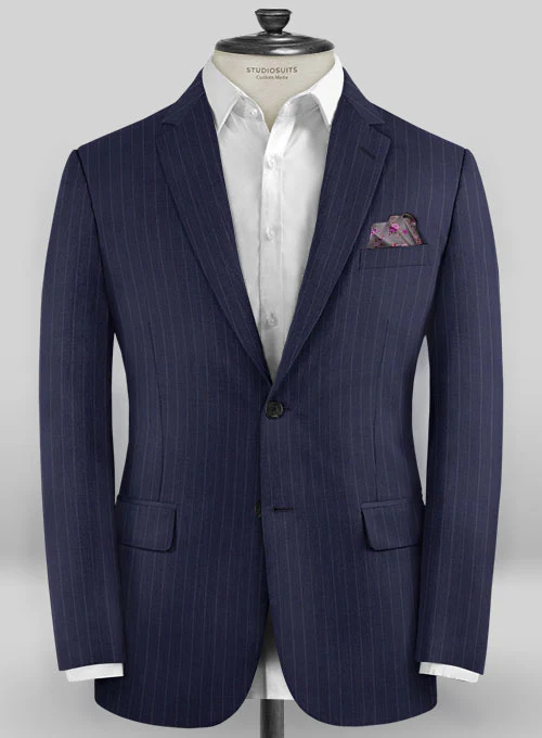 Caccioppoli Sun Dream Sodina Navy Blue Wool Silk Jacket