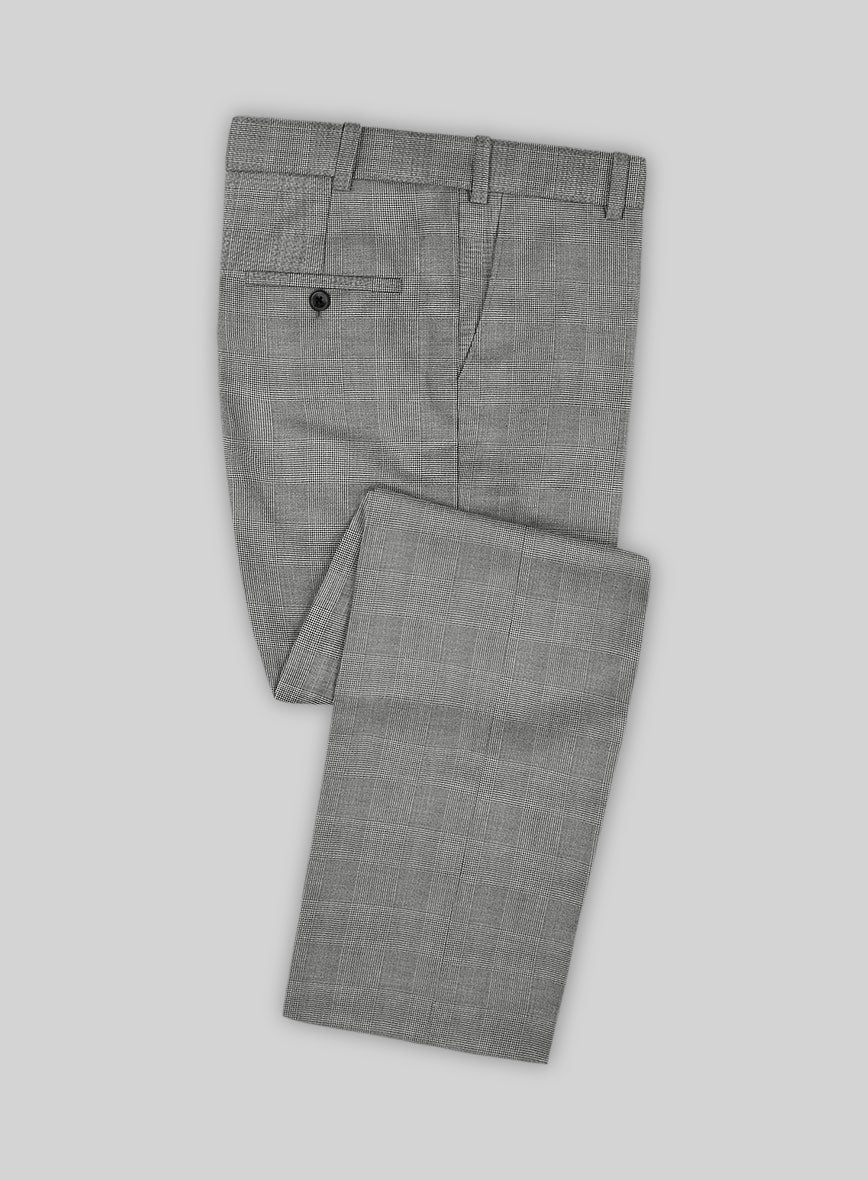 Caccioppoli Sun Dream Spiro Black Wool Silk Pants