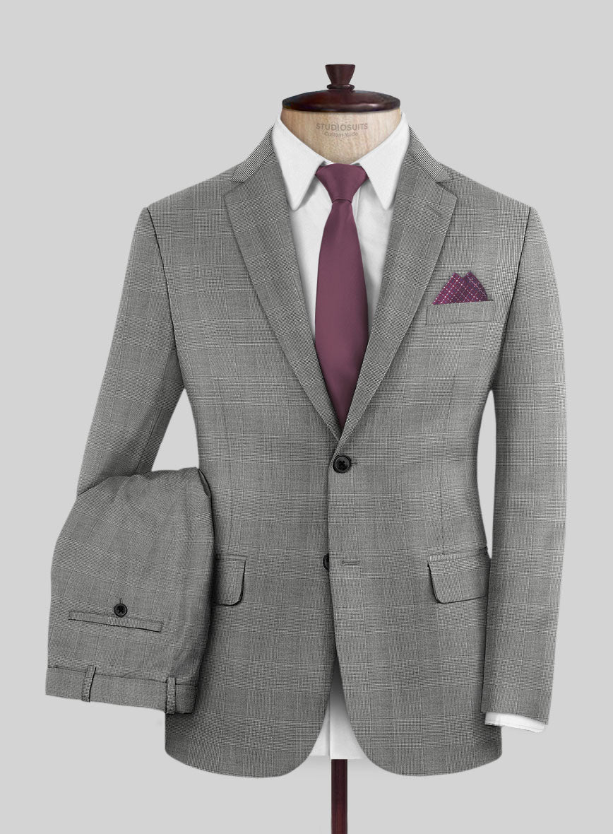 Caccioppoli Sun Dream Spiro Black Wool Silk Suit