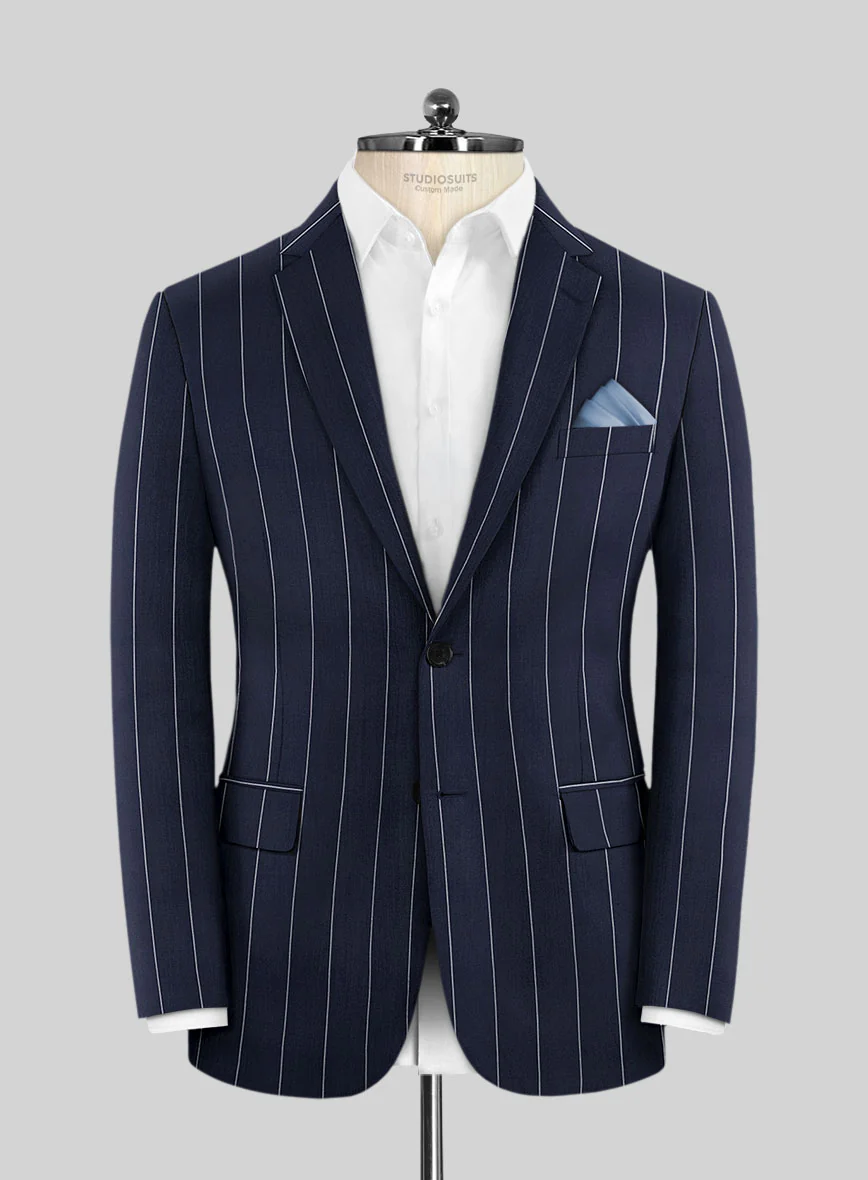 Caccioppoli Sun Dream Uggo Dark Navy Wool Silk Suit - Image 3