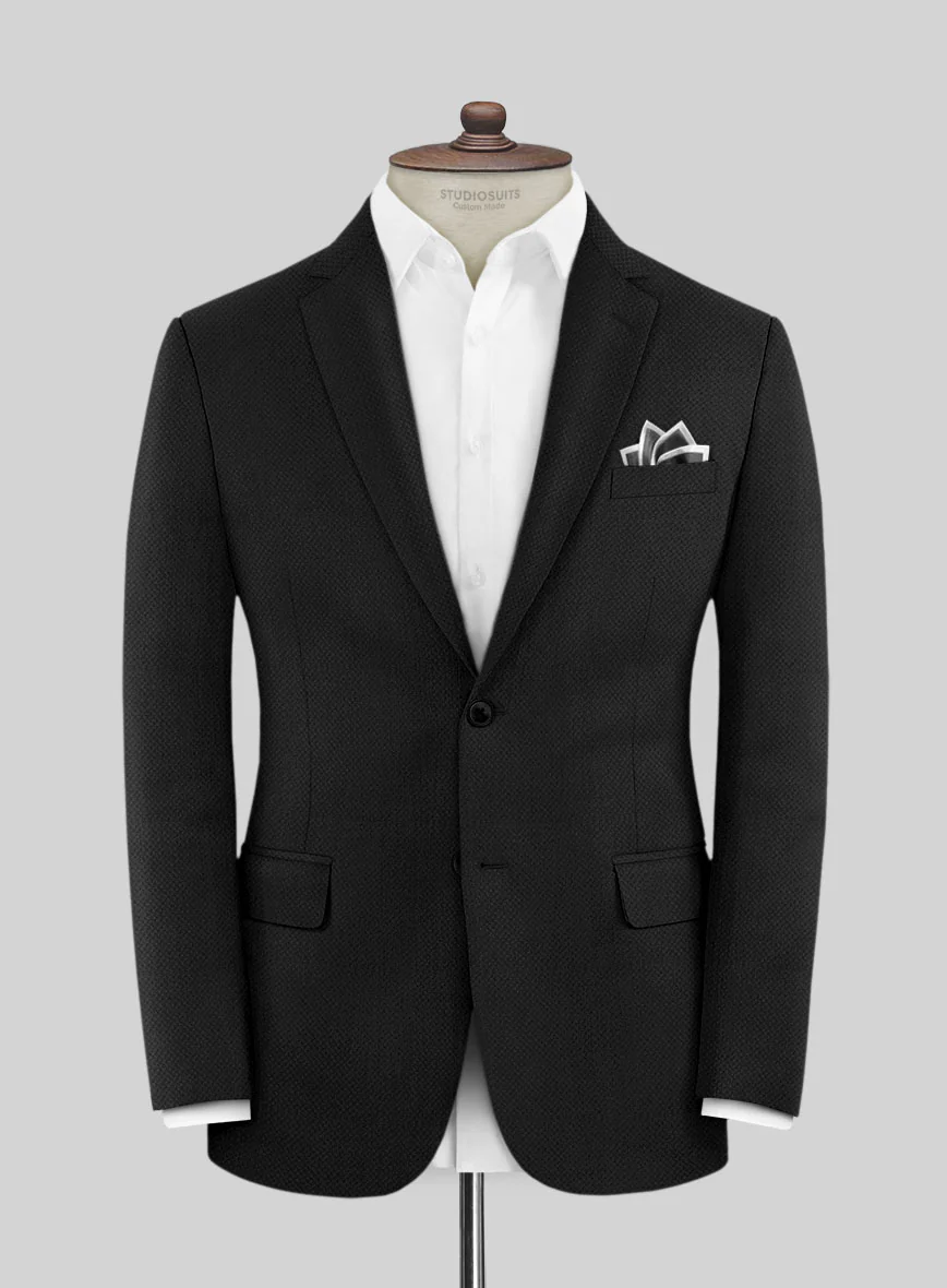 Caccioppoli Sun Dream Zallo Black Wool Silk Jacket