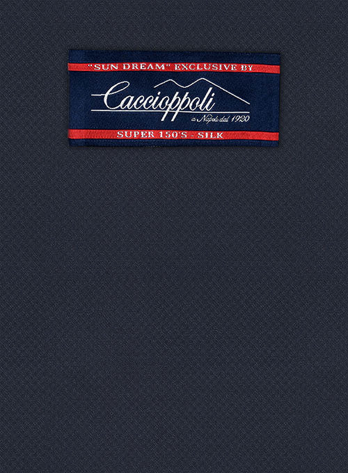 Caccioppoli Sun Dream Zicci Blue Wool Silk Pants - Image 5
