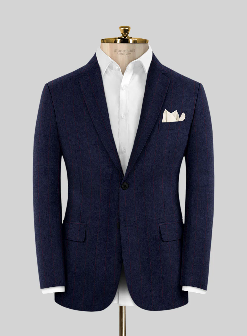Caccioppoli Utoroa Blue Wool Jacket