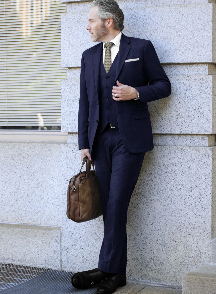 Caccioppoli Utoroa Blue Wool Suit - Image 2