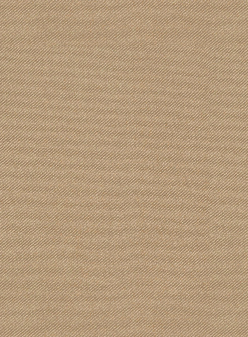 Camel Khaki Stretch Chino Suit - Image 6