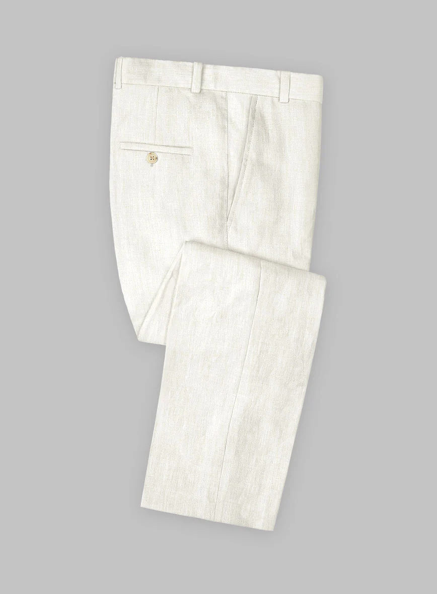 Campari Cream Linen Suit - Image 4