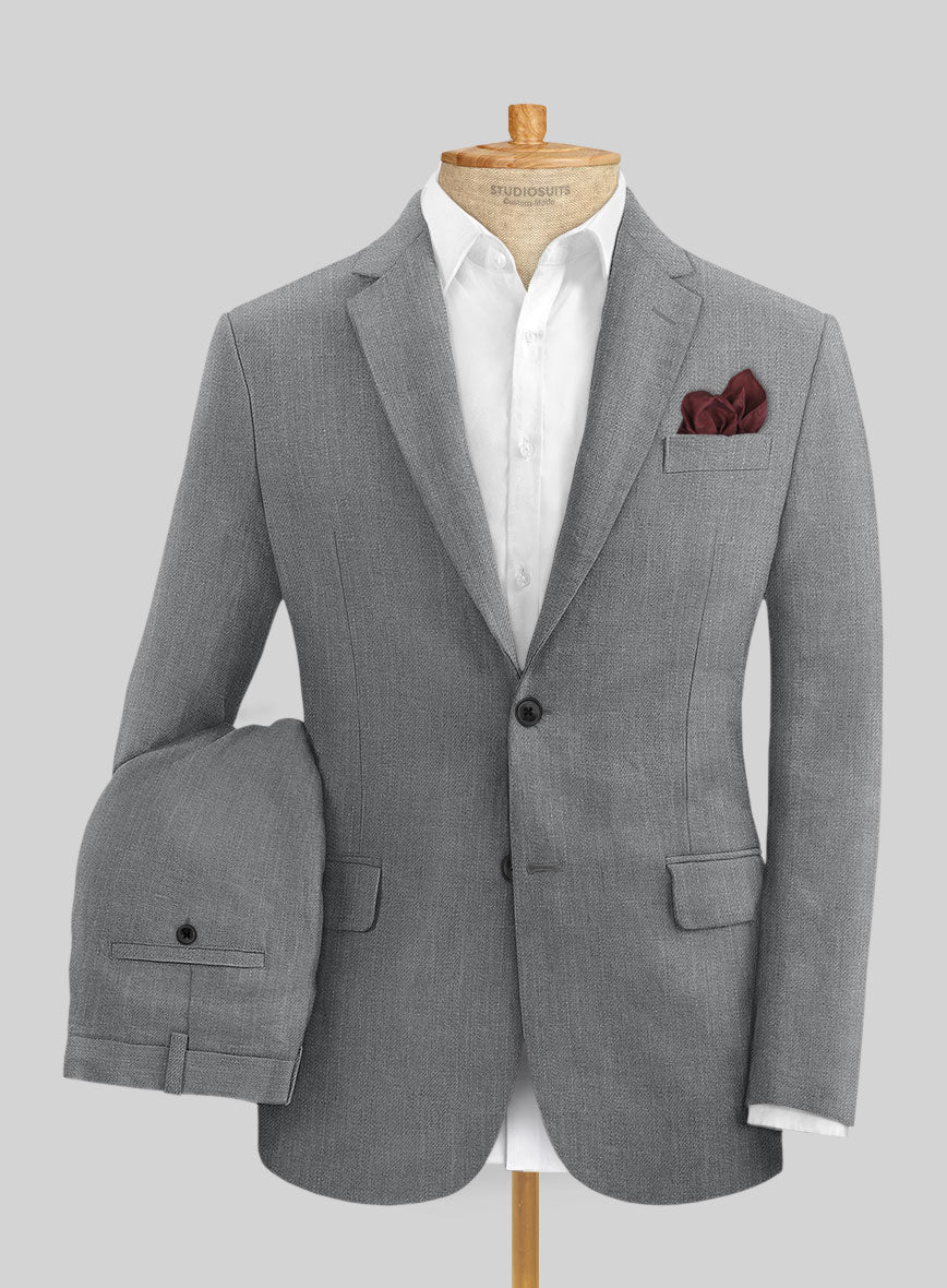 Campari Gray Linen Suit - Image 2