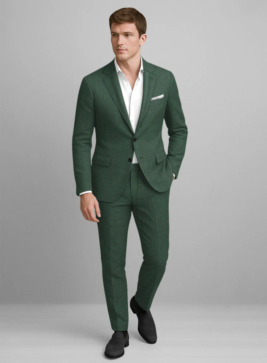 Campari Green Mile Linen Suit