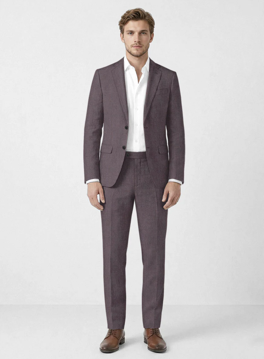 Campari Mystic Mauve Linen Suit