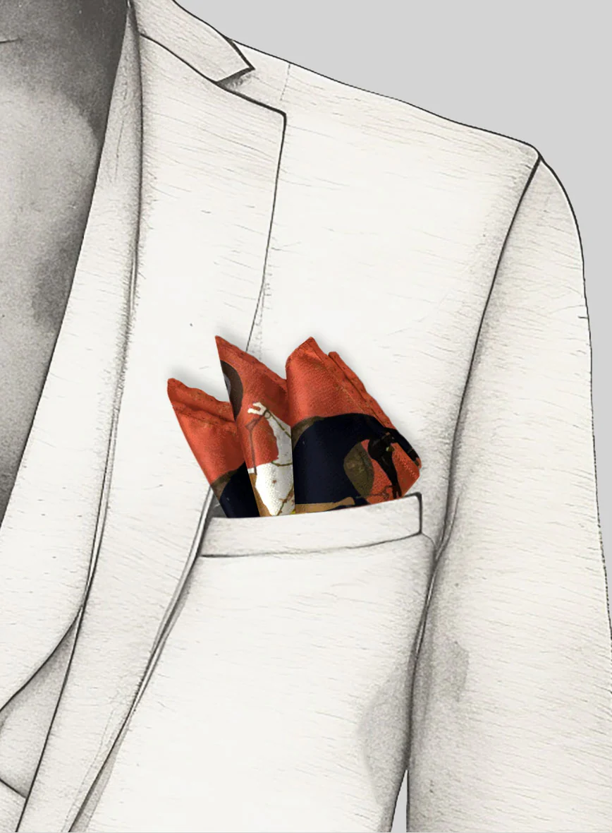 Cavalieri Silk Pocket Square - Image 4