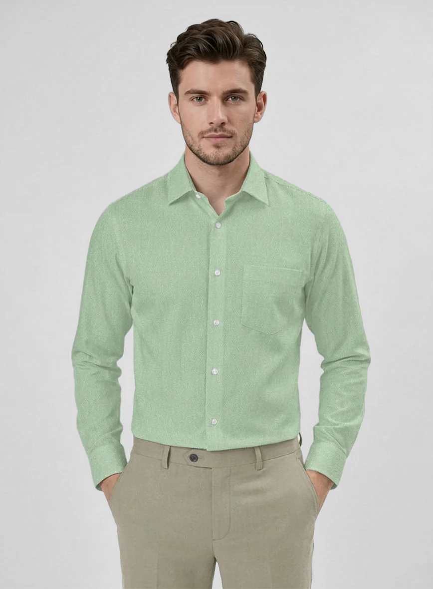Cedar Moss Dobby Cotton Shirt