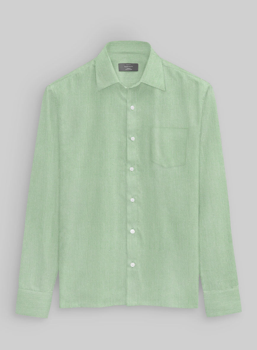 Cedar Moss Dobby Cotton Shirt - Image 3