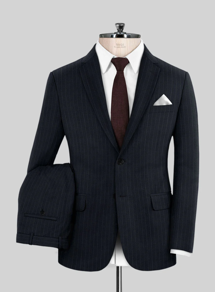 Chalkstripe Blue Wool Suit - Image 2