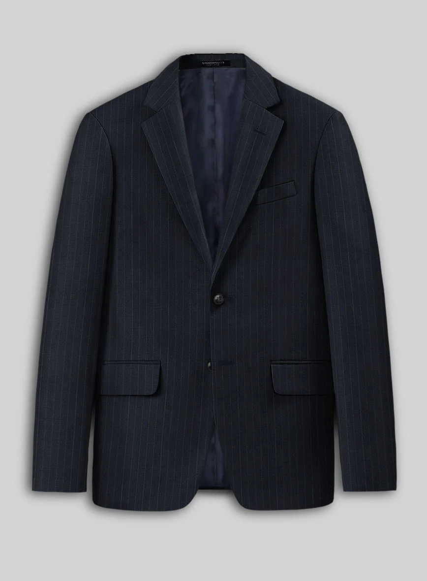 Chalkstripe Blue Wool Suit - Image 3