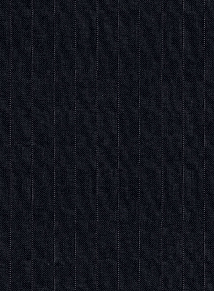 Chalkstripe Deep Blue Wool Jacket - Image 2