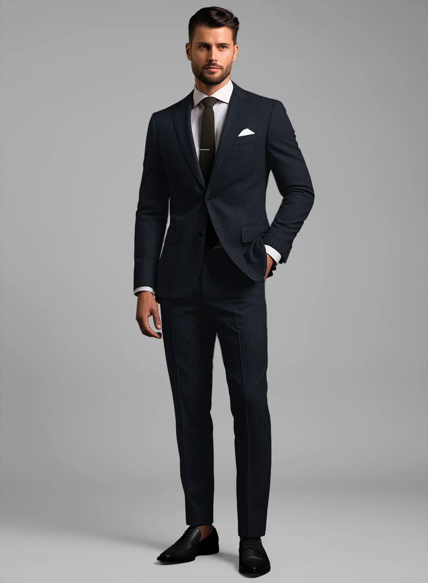 Chalkstripe Deep Blue Wool Suit
