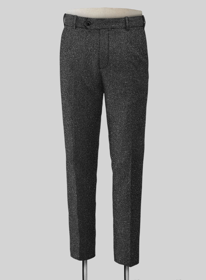 Charcoal Flecks Donegal Tweed Suit - Image 9