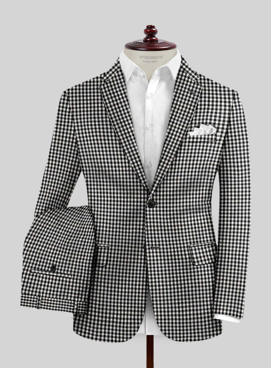 Check Board Wool Suit