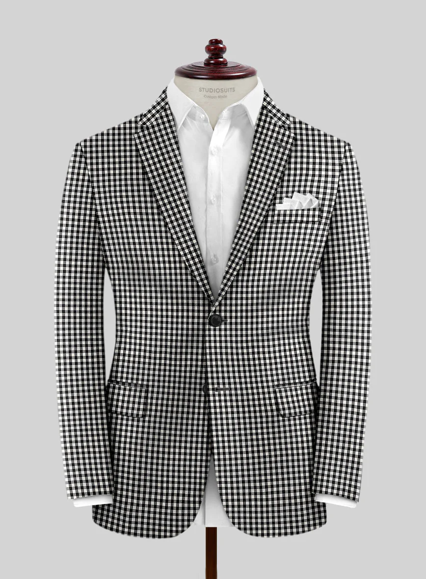 Check Board Wool Suit - Image 3