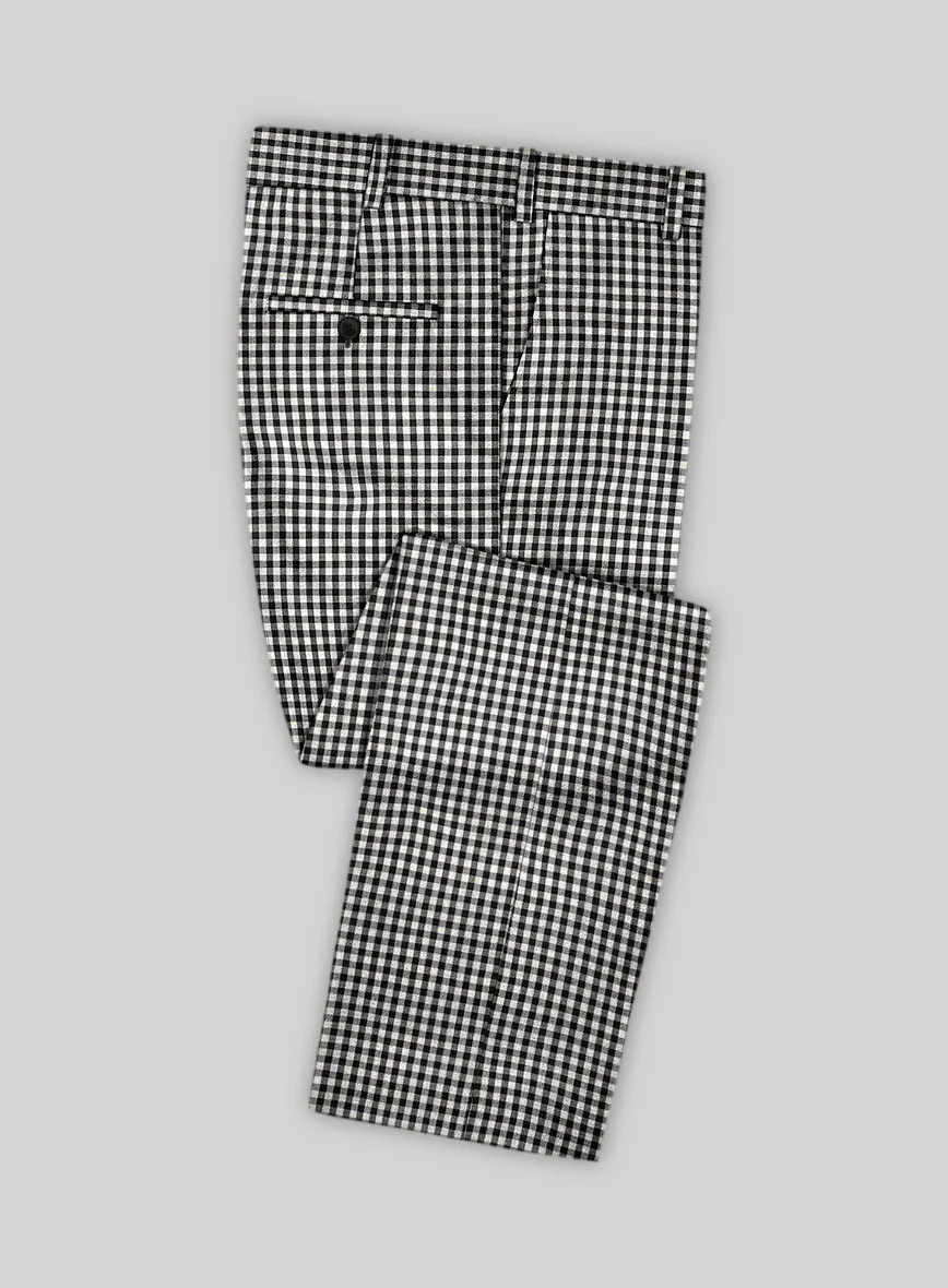 Check Board Wool Suit - Image 6