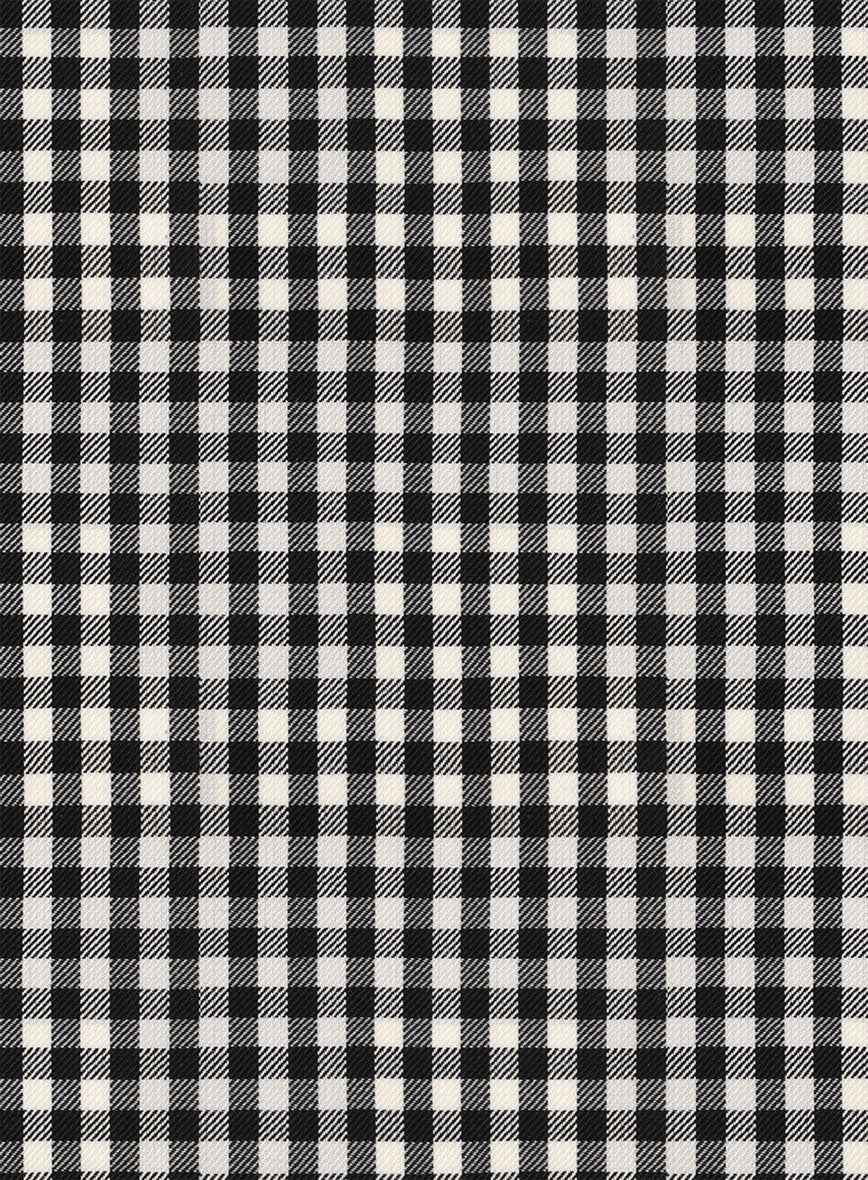 Check Board Wool Suit - Image 7