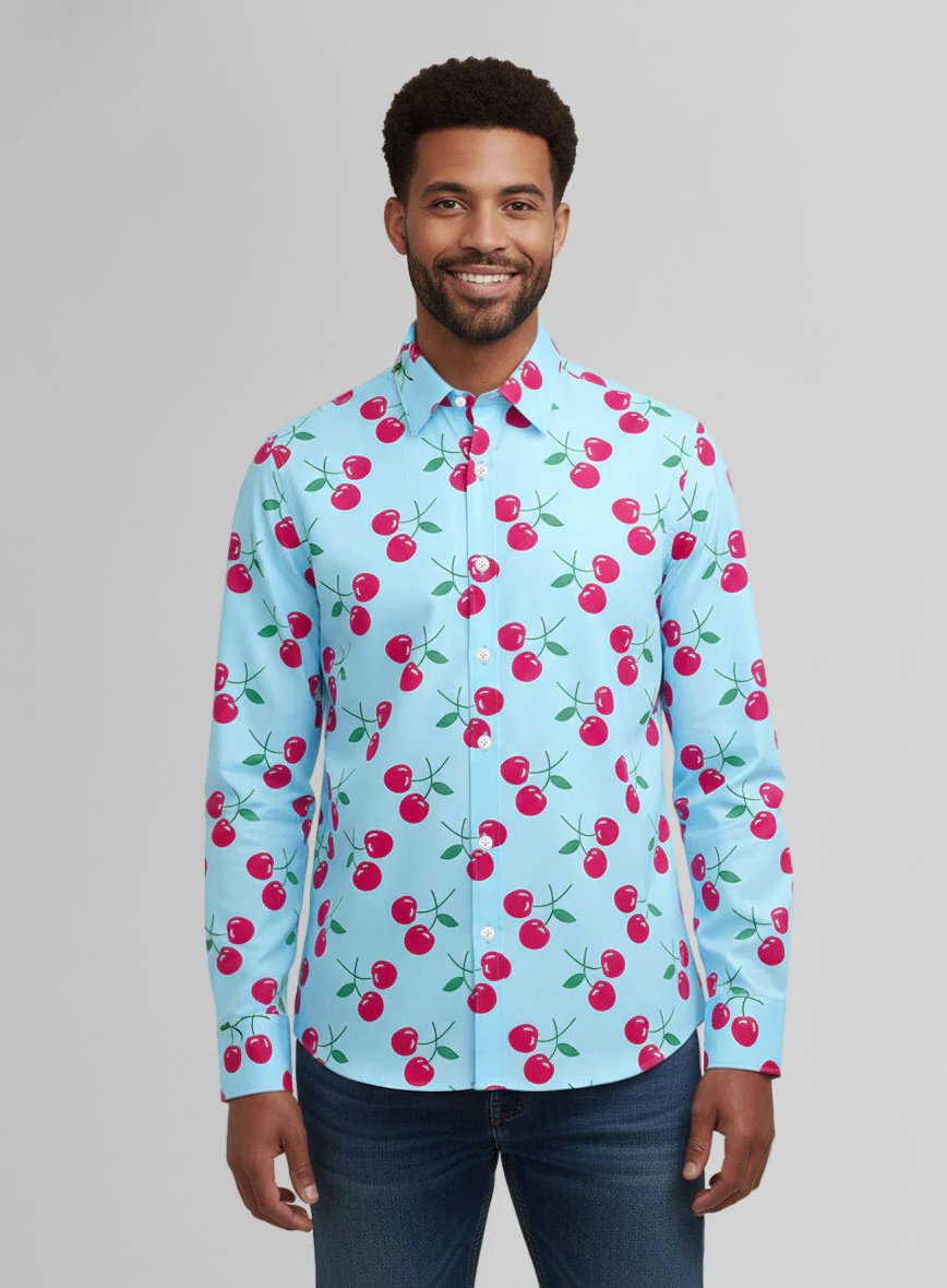 Cherry Pop Cotton Shirt