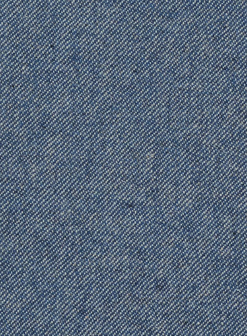 Classic Blue Denim Highland Tweed Trousers - Image 2