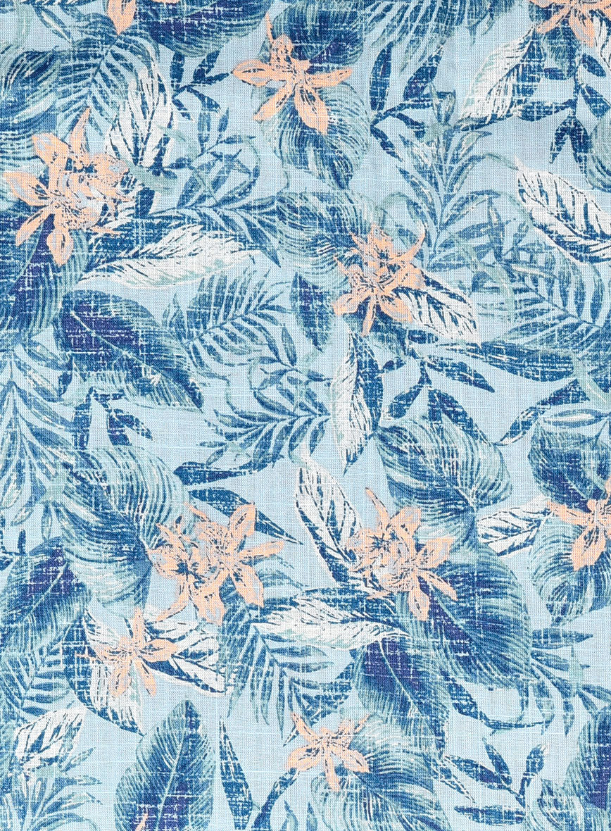 Coastal Palm Drift Cotton Shirt - Image 4