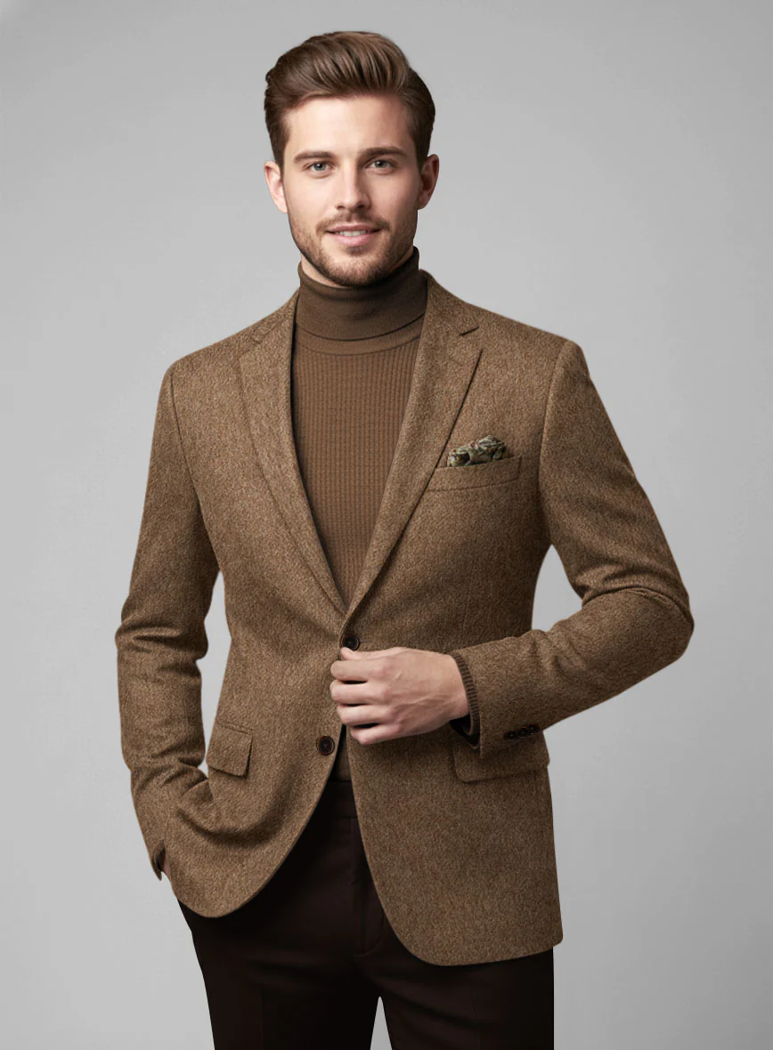 Colombo Brown Cashmere Jacket