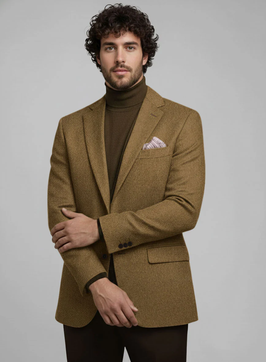 Colombo Khaki Cashmere Jacket
