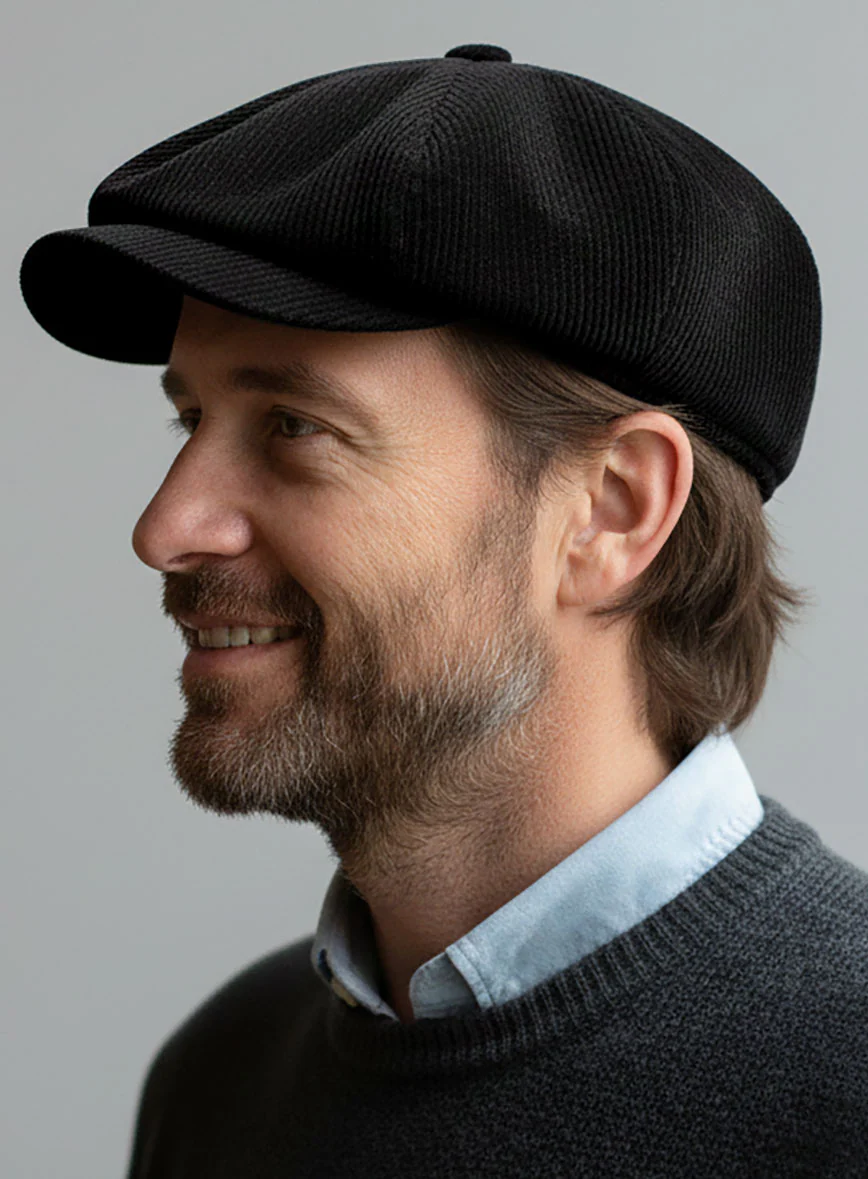 Corduroy Newsboy Cap - Image 2