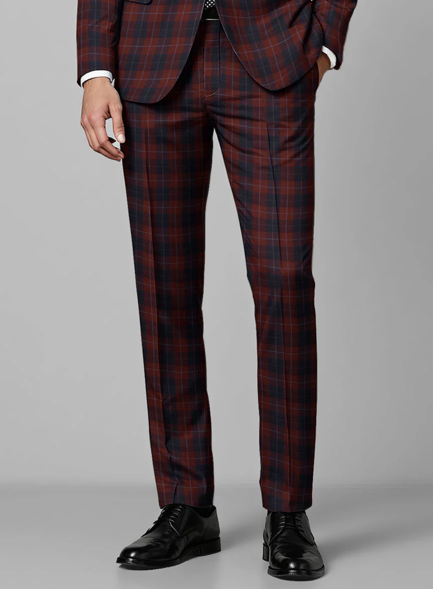 Crimson Carol Check Pants - Image 2
