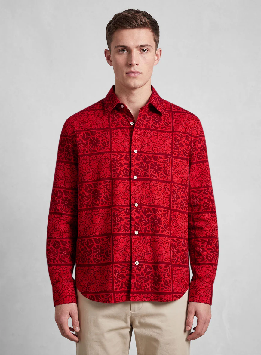 Crimson Tapestry Cotton Shirt