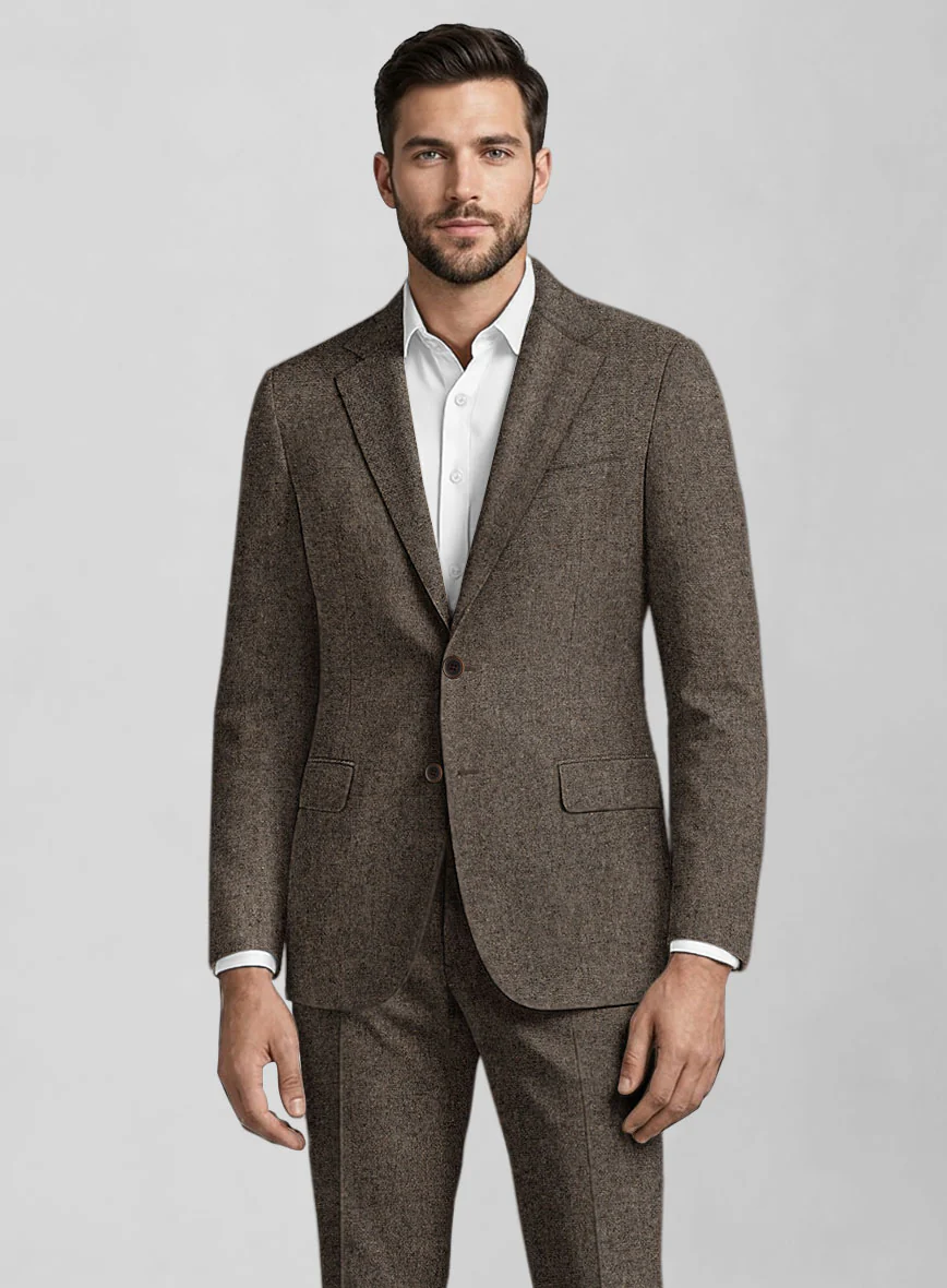 Dapper Brown Tweed Jacket - Image 2