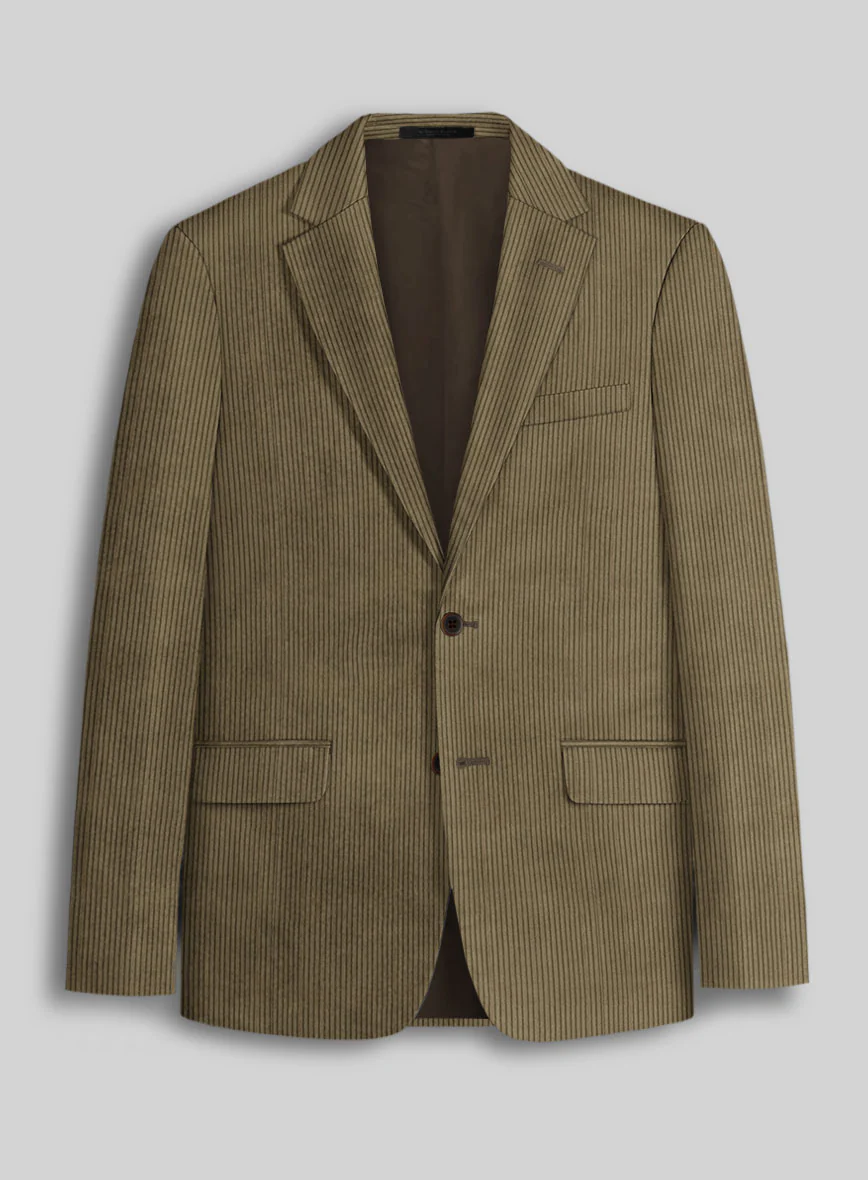 Dark Beige Corduroy Jacket