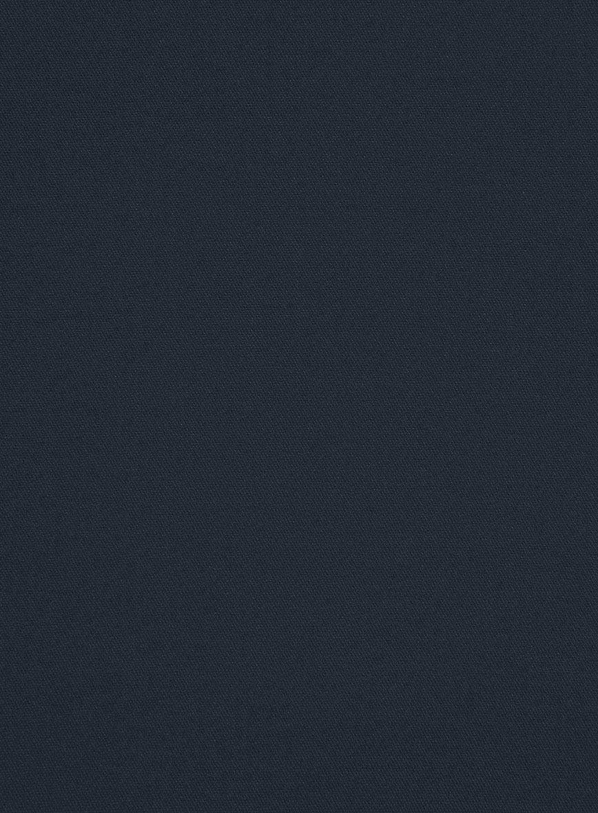 Dark Blue Stretch Chino Jacket - Image 3