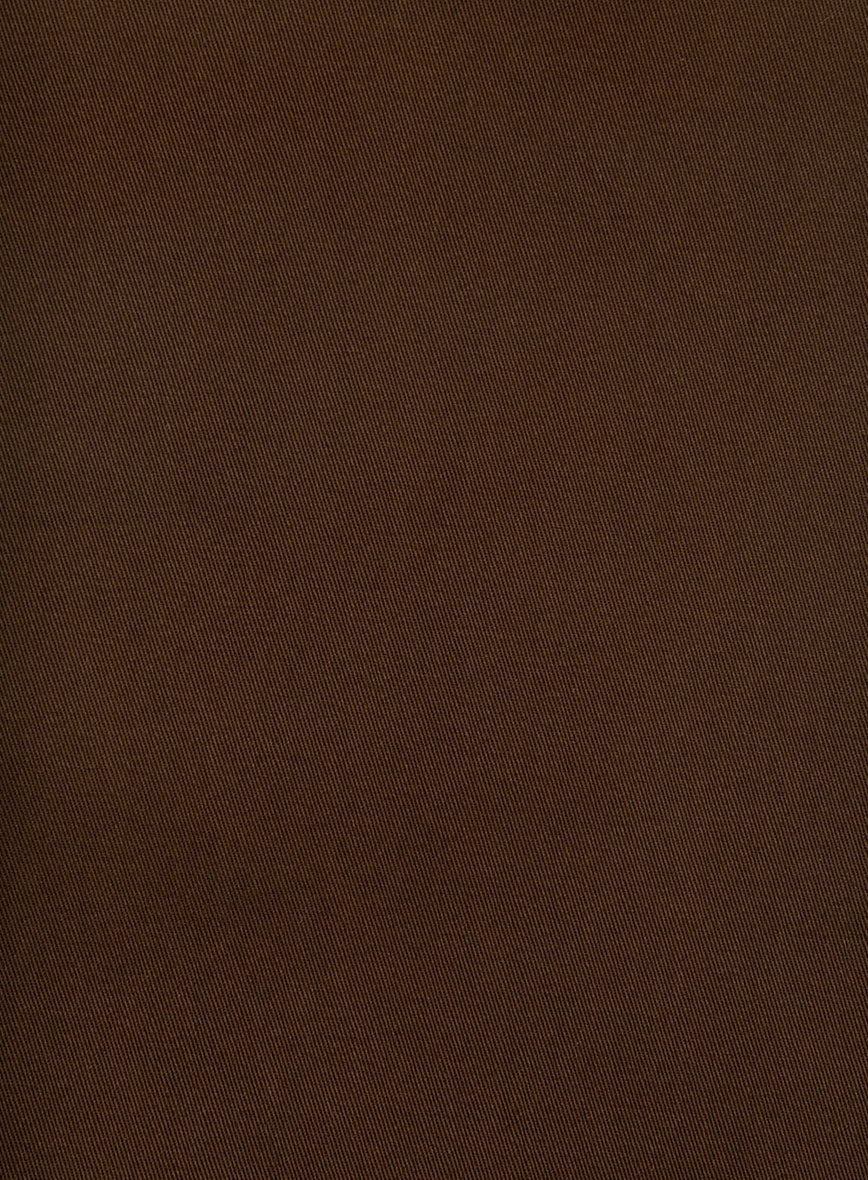Dark Brown Napoli Stretch Light Weight Cotton Suit - Image 6