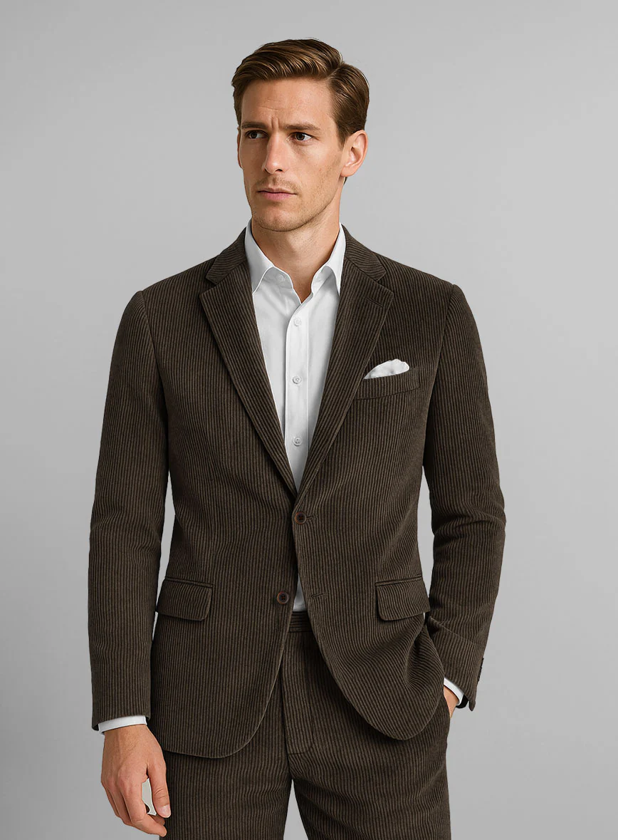 Dark Brown Corduroy Suit - Image 3